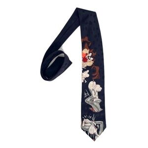 LOONEY Tunes Vintage 90’s Taz & Bugs Bunny 100/% Silk Tie